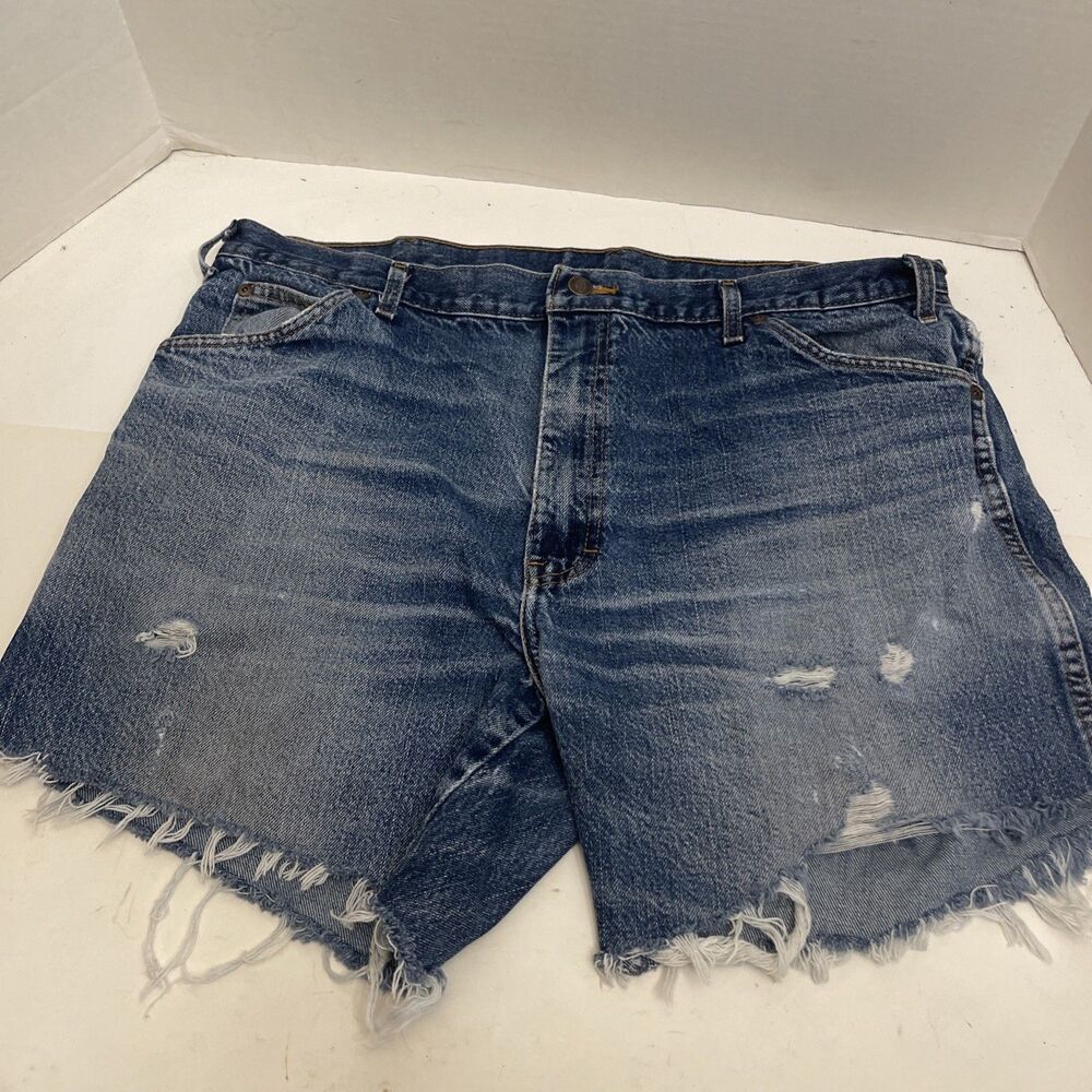 Dickies Cut Off Denim Jean Shorts 19 Inches Across The Waist Originally 40x30